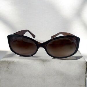 COACH ANNA (S439) Tortoise Butterfly Wrap Sunglasses Frames Brown Gradient-READ